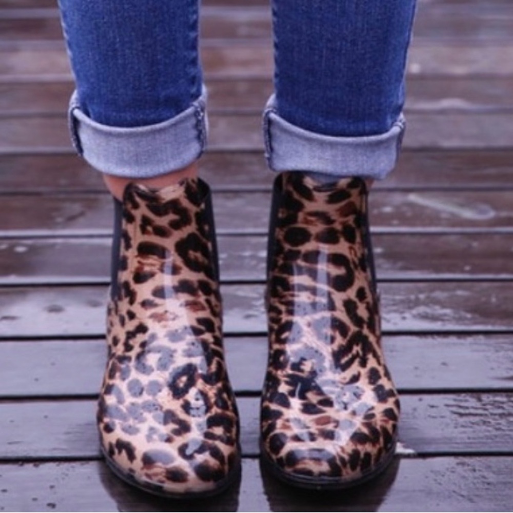 J Crew Leopard Print Ankle Boots